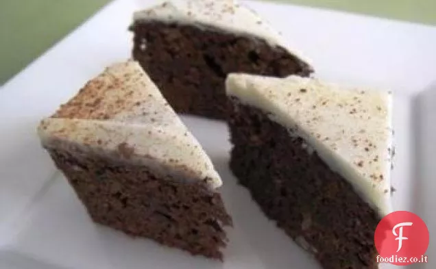 Brownies al Cappuccino con salsa al Cioccolato Bianco-Espresso