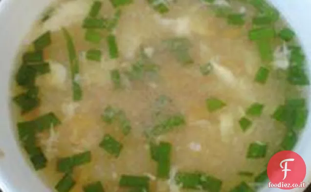 Zuppa di gocce d'uovo (meglio della qualità del ristorante!)