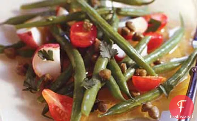 Insalata di patate, fagiolini e pomodorini