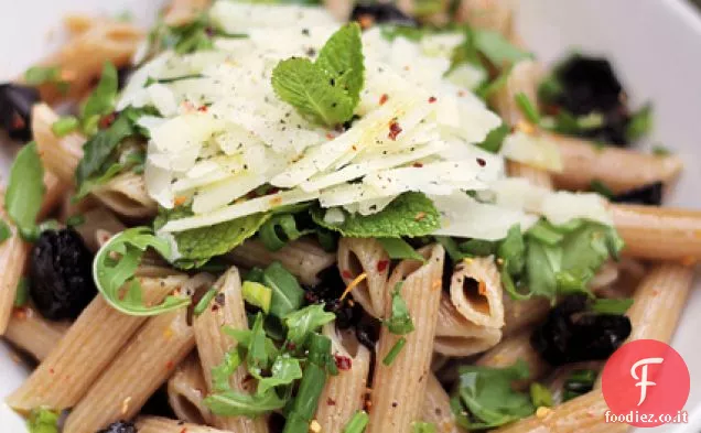 Pecorino, Rucola e Olive Nere Kamut Penne