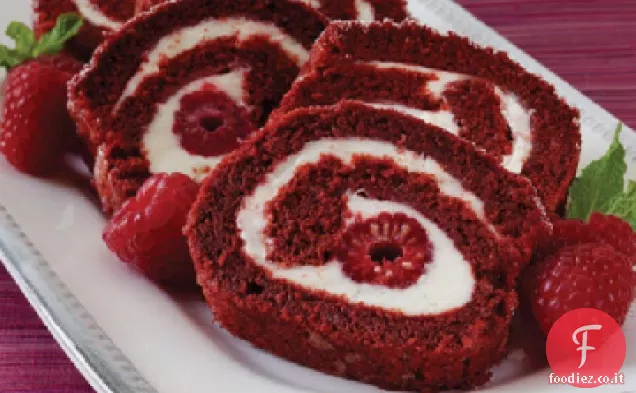 Ricetta del rotolo di torta di velluto rosso
