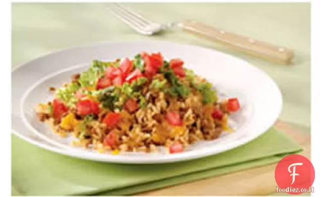 Cena taco in una padella