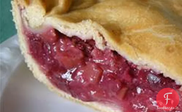 Torta di rabarbaro fresco