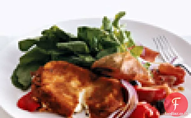 Mozzerella fritta con Rucola e Prosciutto