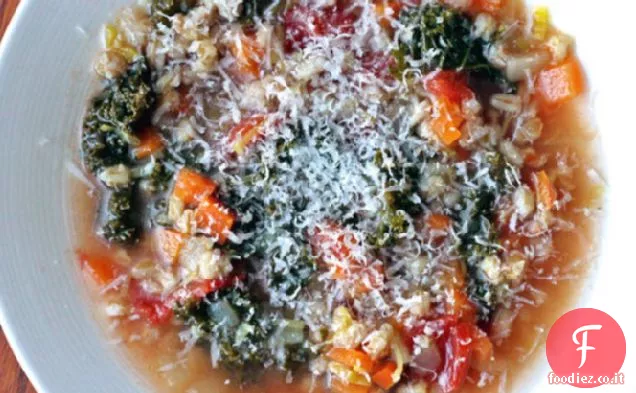 Cena stasera: Zuppa di cavolo nero e Farro