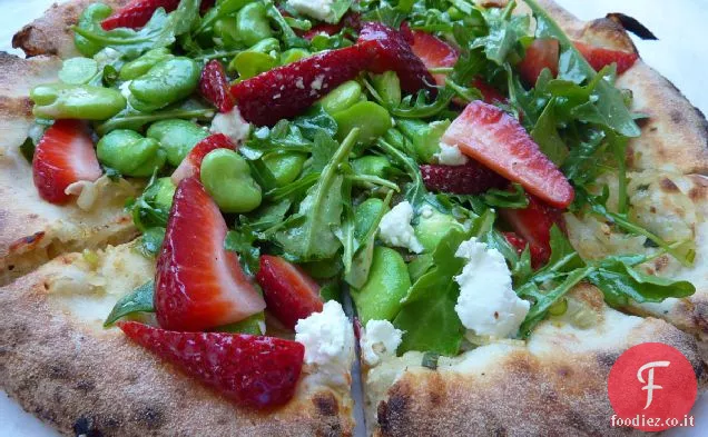 Ricetta della pizza alla cipolla di primavera alla griglia