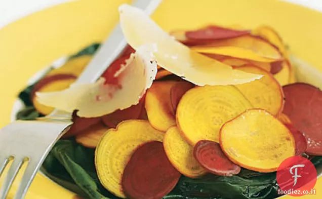 Barbabietole rasate con verdure