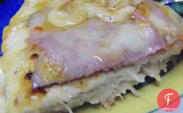 Scaloppina di pollo veloce con prosciutto e Gruyere