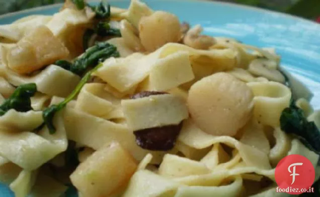 Pappardelle con Capesante-Guy Fieri