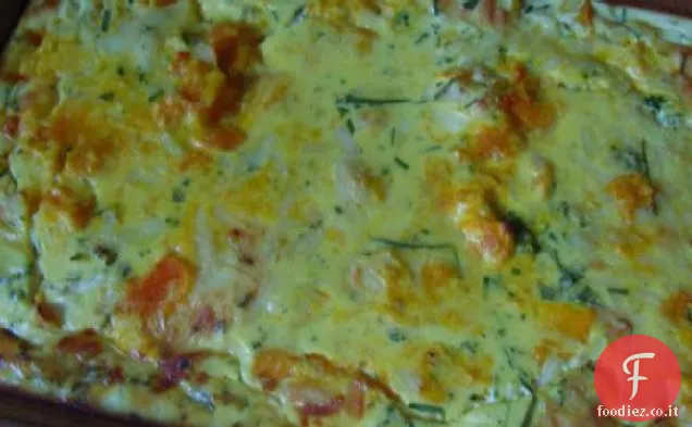 Frittate di zucca ed erba cipollina