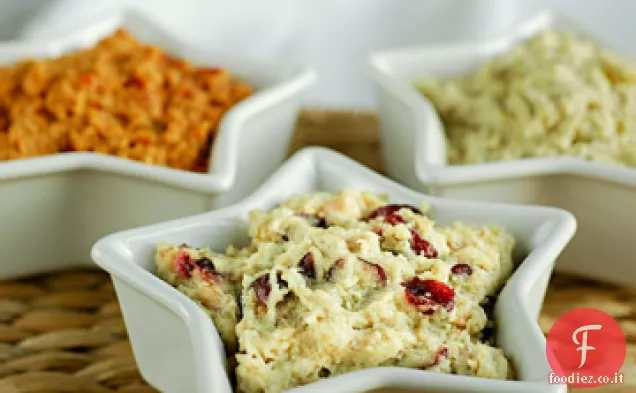 Pâté vegetariano ai mirtilli rossi e aglio arrosto