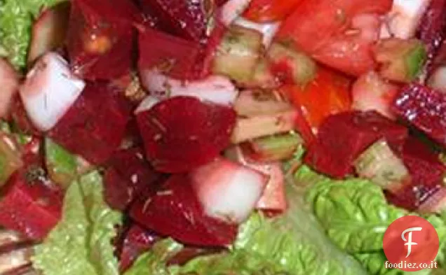 Insalata di pomodori e barbabietole Dilly