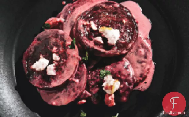 Barbabietola arrosto e Feta Gratinata con Menta fresca