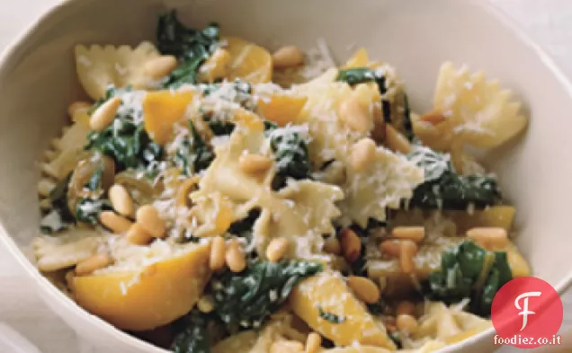 Farfalle con Barbabietole Dorate, Barbabietole e Pinoli