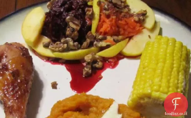 Insalata di barbabietola-Carota-Mela