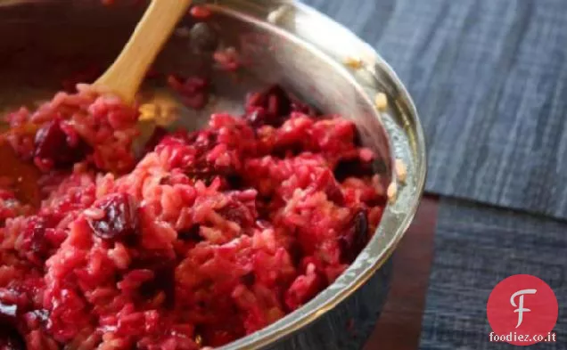 Risotto alle Barbabietole con Noci e Gorgonzola