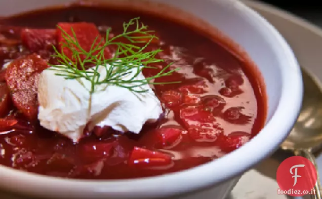 Borscht con carne