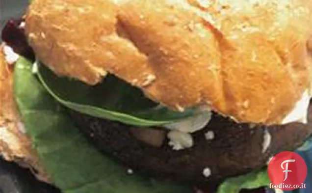 Hamburger di Portobello con Formaggio di Capra