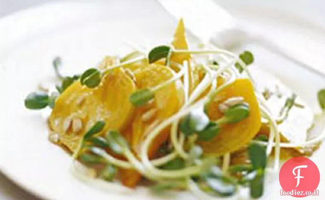 Insalata di barbabietole dorate e girasole