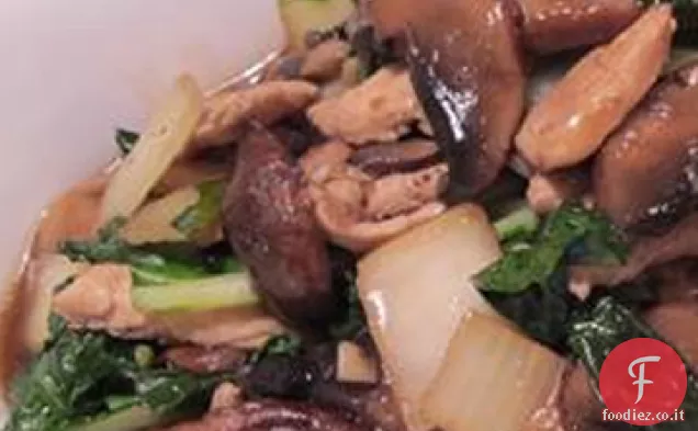 Baby Bok Choy in stile cinese con salsa di funghi