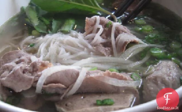 Zuppa di manzo orientale e Noodle