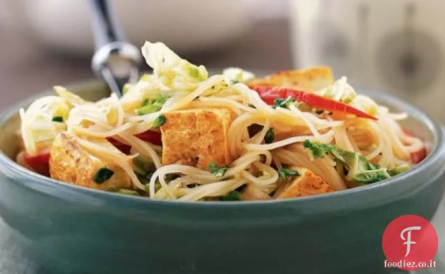 Tagliatelle al curry con Tofu