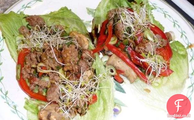Tagliatelle fritte di Shanghai con maiale o pollo