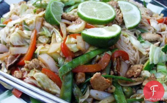 Tagliatelle di pollo Teriyaki