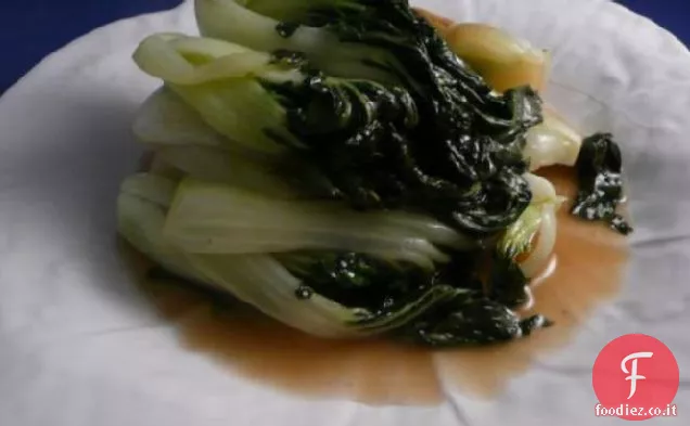 Baby Bok Choy con Sherry e Prosciutto