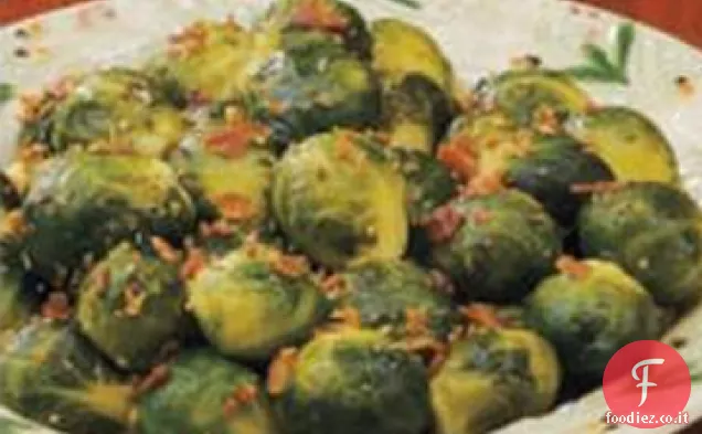 Cavoletti di Bruxelles conditi con pancetta