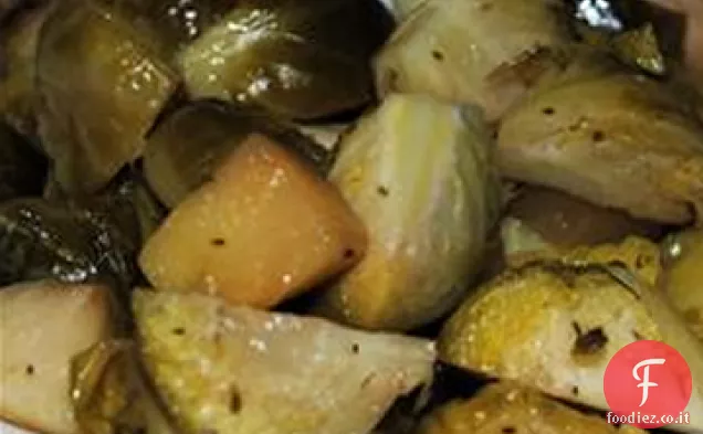 Cavoletti di Bruxelles con Mele
