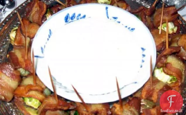 Cavoletti di Bruxelles avvolti in pancetta