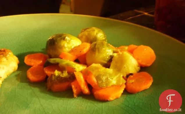 Cavoletti di Bruxelles Arrostiti con Scalogno e Timo fresco dell'orto