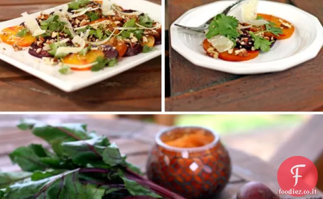 Estate arrosto insalata di barbabietole