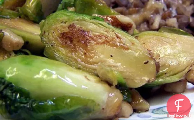 Cavoletti di Bruxelles arrostiti in acero dolce