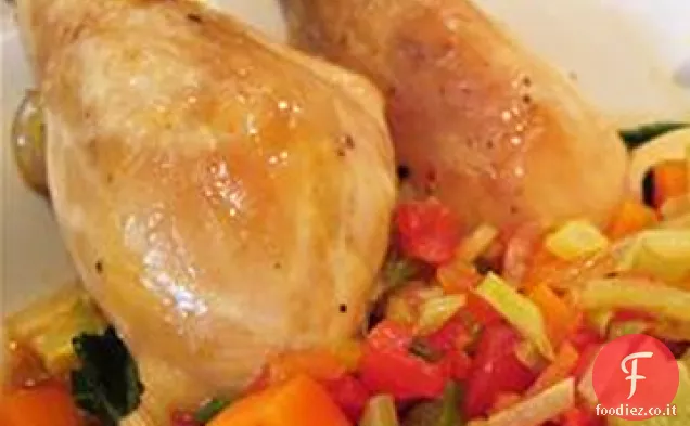 Zuppa di pollo e verdure