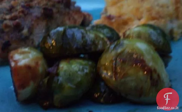 Cavoletti di Bruxelles glassati di soia e Sriracha