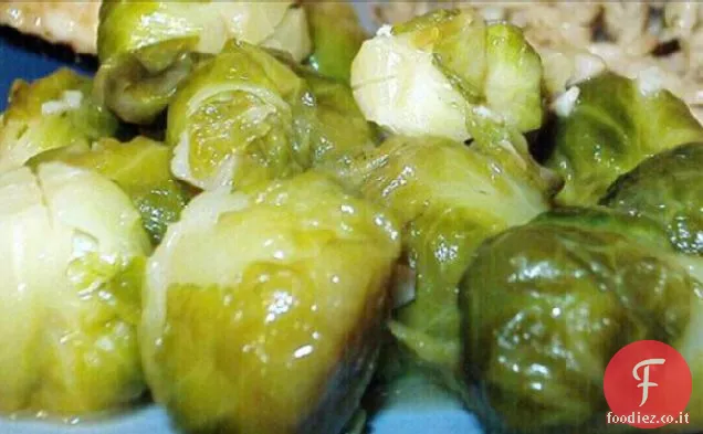 Cavoletti di Bruxelles brasati di sidro