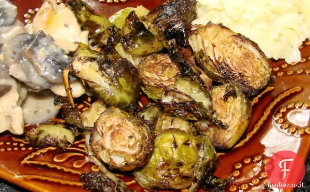 Cavoletti di Bruxelles e pepe rosso
