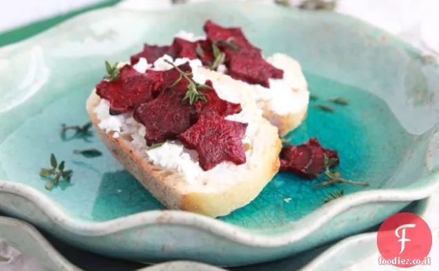 Crostini di barbabietola arrosto