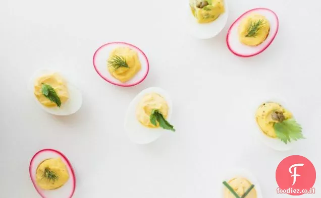 Barbabietola Uova in salamoia con finocchio