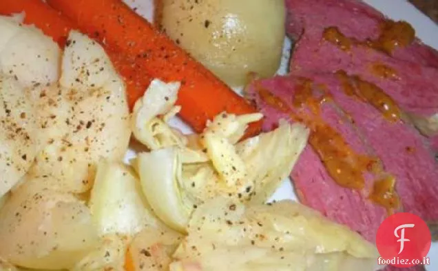 Carne in scatola nella birra (pentola di coccio)