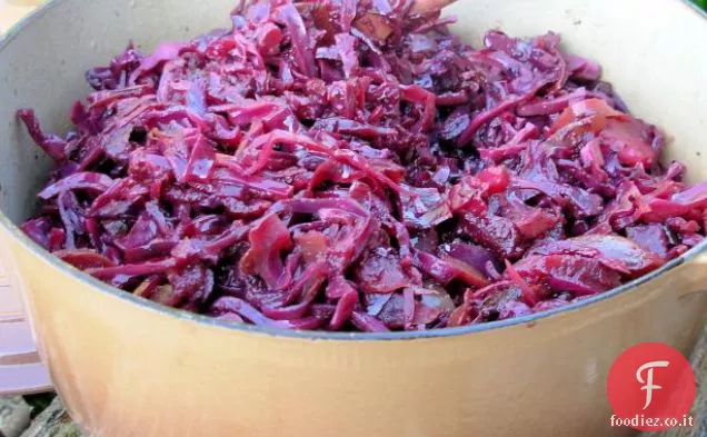 Agnello (o pollo o vitello) con stufato di cavolo