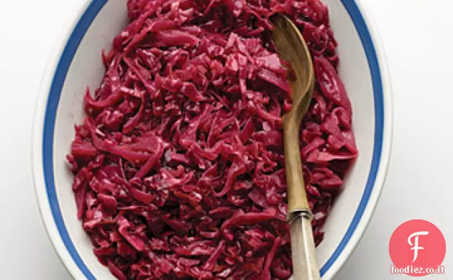 Cavolo rosso brasato di Bette con mela