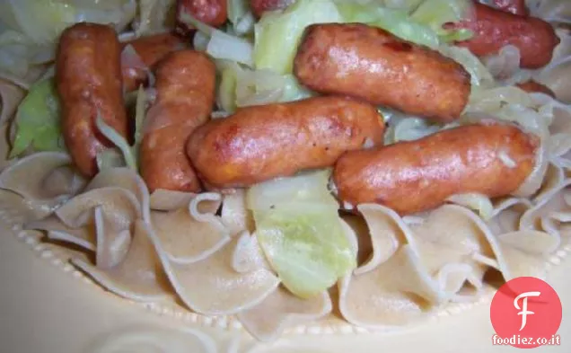 Kielbasa-Padella di cavolo