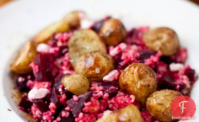 Insalata di barbabietole arrosto, feta e Bulgur