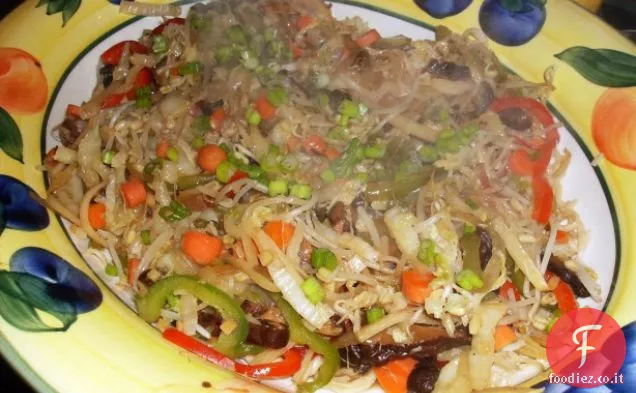 Tagliatelle di verdure buddiste