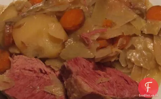 Carne in scatola e cavolo-Pentola di coccio