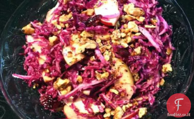 Cavolo rosso, mirtillo, e mela Slaw