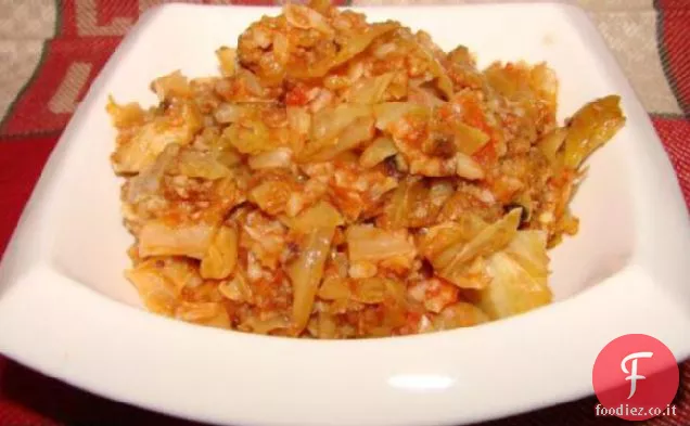 Golumpki del cuoco pigro (cavolo ripieno)